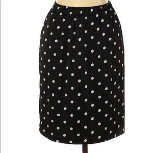NWT Chaus polka dot midi skirt